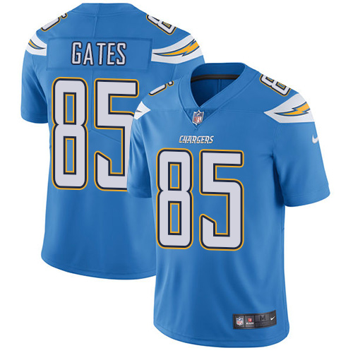 Nike Chargers #85 Antonio Gates Electric Blue Alternate Men's Stitched NFL Vapor Untouchable Limited Jersey Nike Chargers #85 Antonio Gates Electric Blue Alternate Men's Stitched NFL Vapor Untouchable Limited Jersey