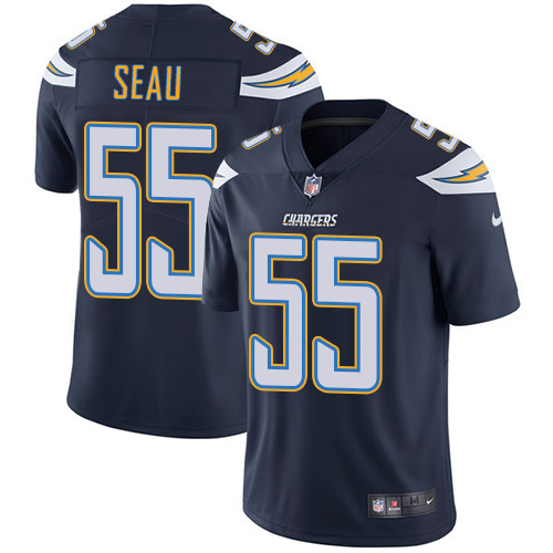 Nike Chargers #55 Junior Seau Navy Blue Team Color Men's Stitched NFL Vapor Untouchable Limited Jersey Nike Chargers #55 Junior Seau Navy Blue Team Color Men's Stitched NFL Vapor Untouchable Limited Jersey
