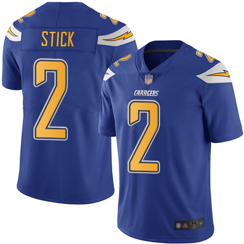 Nike Chargers #2 Easton Stick Electric Blue Men's Stitched NFL Limited Rush Jersey Nike Chargers #2 Easton Stick Electric Blue Men's Stitched NFL Limited Rush Jersey
