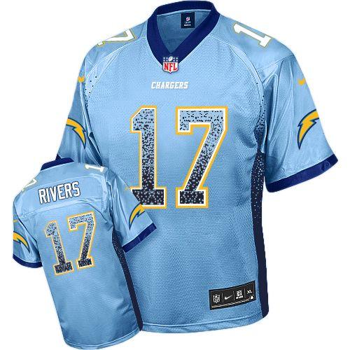 Nike Chargers #17 Philip Rivers Electric Blue Alternate Men's Stitched NFL Elite Drift Fashion Jersey Nike Chargers #17 Philip Rivers Electric Blue Alternate Men's Stitched NFL Elite Drift Fashion Jersey
