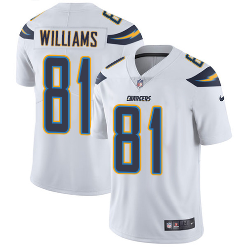 Nike Chargers #81 Mike Williams White Men's Stitched NFL Vapor Untouchable Limited Jersey Nike Chargers #81 Mike Williams White Men's Stitched NFL Vapor Untouchable Limited Jersey