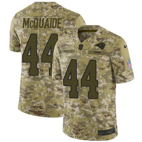 Nike Rams #44 Jacob McQuaide Camo Men's Stitched NFL Limited 2018 Salute To Service Jersey Nike Rams #44 Jacob McQuaide Camo Men's Stitched NFL Limited 2018 Salute To Service Jersey