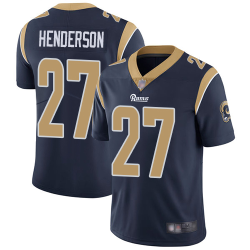 Nike Rams #27 Darrell Henderson Navy Blue Team Color Men's Stitched NFL Vapor Untouchable Limited Jersey Nike Rams #27 Darrell Henderson Navy Blue Team Color Men's Stitched NFL Vapor Untouchable Limited Jersey