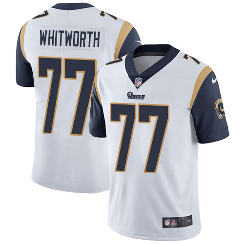 Nike Rams #77 Andrew Whitworth White Men's Stitched NFL Vapor Untouchable Limited Jersey Nike Rams #77 Andrew Whitworth White Men's Stitched NFL Vapor Untouchable Limited Jersey