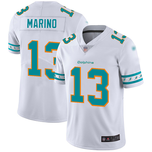 Nike Dolphins #13 Dan Marino White Men's Stitched NFL Limited Team Logo Fashion Jersey Nike Dolphins #13 Dan Marino White Men's Stitched NFL Limited Team Logo Fashion Jersey