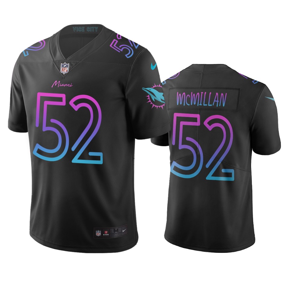 Miami Dolphins #52 Raekwon Mcmillan Black Vapor Limited City Edition NFL Jersey Miami Dolphins #52 Raekwon Mcmillan Black Vapor Limited City Edition NFL Jersey