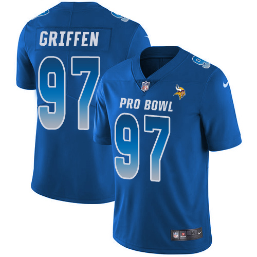 Nike Vikings #97 Everson Griffen Royal Men's Stitched NFL Limited NFC 2018 Pro Bowl Jersey Nike Vikings #97 Everson Griffen Royal Men's Stitched NFL Limited NFC 2018 Pro Bowl Jersey