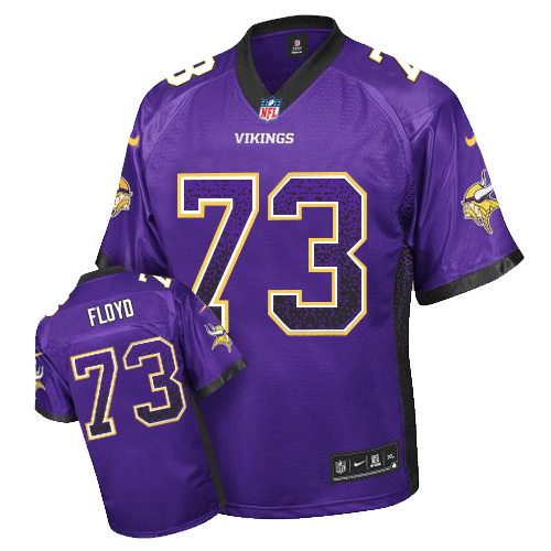 Nike Vikings #73 Sharrif Floyd Purple Team Color Men's Stitched NFL Elite Drift Fashion Jersey Nike Vikings #73 Sharrif Floyd Purple Team Color Men's Stitched NFL Elite Drift Fashion Jersey