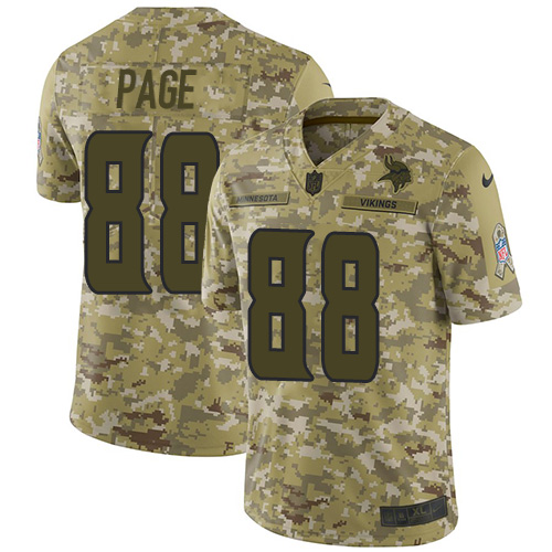Nike Vikings #88 Alan Page Camo Men's Stitched NFL Limited 2018 Salute To Service Jersey Nike Vikings #88 Alan Page Camo Men's Stitched NFL Limited 2018 Salute To Service Jersey