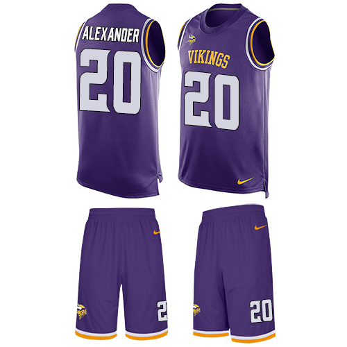 Nike Vikings #20 Mackensie Alexander Purple Team Color Men's Stitched NFL Limited Tank Top Suit Jersey Nike Vikings #20 Mackensie Alexander Purple Team Color Men's Stitched NFL Limited Tank Top Suit Jersey
