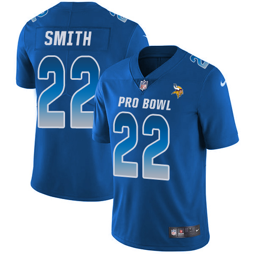 Nike Vikings #22 Harrison Smith Royal Men's Stitched NFL Limited NFC 2019 Pro Bowl Jersey Nike Vikings #22 Harrison Smith Royal Men's Stitched NFL Limited NFC 2019 Pro Bowl Jersey