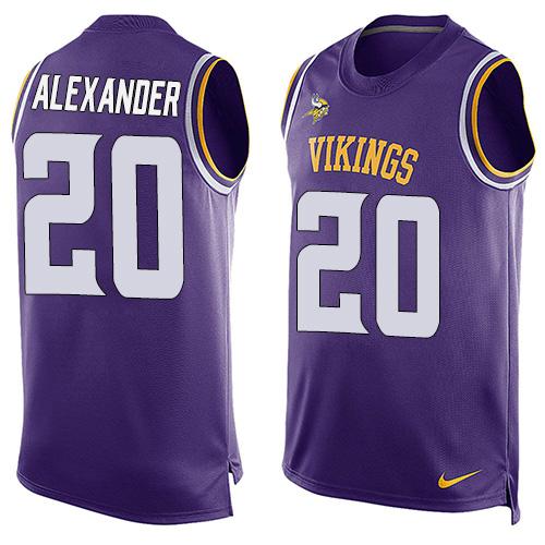 Nike Vikings #20 Mackensie Alexander Purple Team Color Men's Stitched NFL Limited Tank Top Jersey Nike Vikings #20 Mackensie Alexander Purple Team Color Men's Stitched NFL Limited Tank Top Jersey