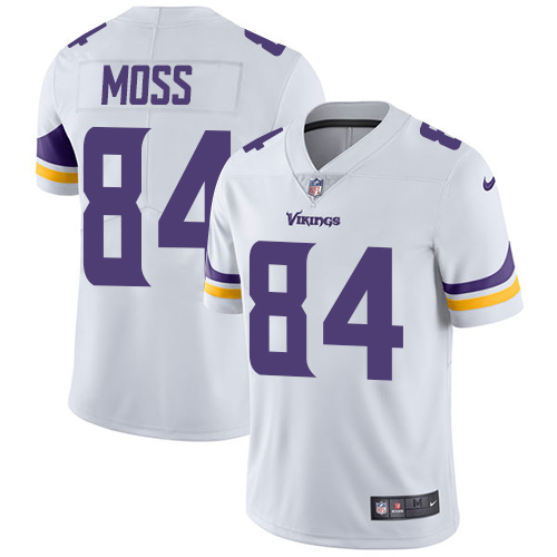 Nike Vikings #84 Randy Moss White Men's Stitched NFL Vapor Untouchable Limited Jersey Nike Vikings #84 Randy Moss White Men's Stitched NFL Vapor Untouchable Limited Jersey