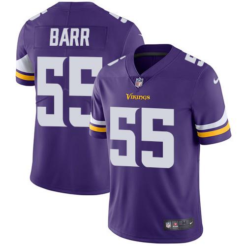 Nike Vikings #55 Anthony Barr Purple Team Color Men's Stitched NFL Vapor Untouchable Limited Jersey Nike Vikings #55 Anthony Barr Purple Team Color Men's Stitched NFL Vapor Untouchable Limited Jersey