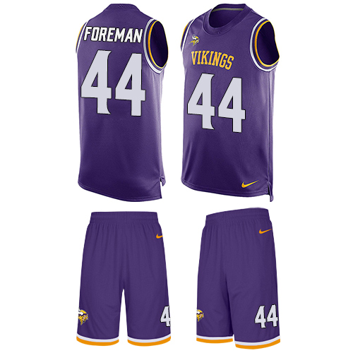 Nike Vikings #44 Chuck Foreman Purple Team Color Men's Stitched NFL Limited Tank Top Suit Jersey Nike Vikings #44 Chuck Foreman Purple Team Color Men's Stitched NFL Limited Tank Top Suit Jersey