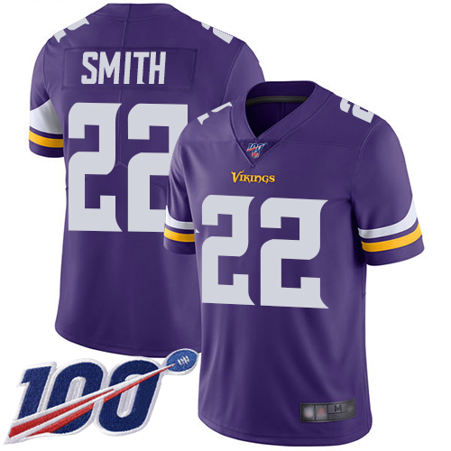 Nike Vikings #22 Harrison Smith Purple Team Color Men's Stitched NFL 100th Season Vapor Limited Jersey Nike Vikings #22 Harrison Smith Purple Team Color Men's Stitched NFL 100th Season Vapor Limited Jersey