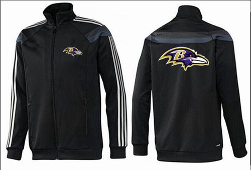 NFL Baltimore Ravens Team Logo Jacket Black_3 NFL Baltimore Ravens Team Logo Jacket Black_3