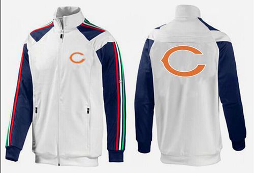 NFL Chicago Bears Team Logo Jacket White_2 NFL Chicago Bears Team Logo Jacket White_2