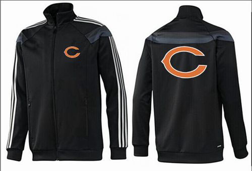 NFL Chicago Bears Team Logo Jacket Black_2 NFL Chicago Bears Team Logo Jacket Black_2