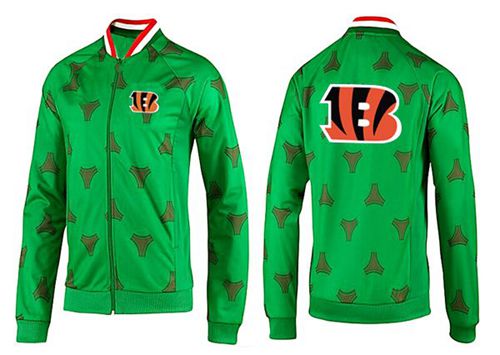 NFL Cincinnati Bengals Team Logo Jacket Green NFL Cincinnati Bengals Team Logo Jacket Green