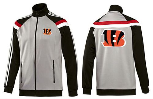 NFL Cincinnati Bengals Team Logo Jacket Grey NFL Cincinnati Bengals Team Logo Jacket Grey