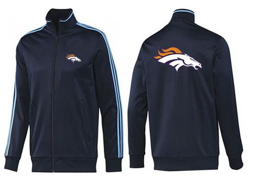 NFL Denver Broncos Team Logo Jacket Dark Blue_2 NFL Denver Broncos Team Logo Jacket Dark Blue_2