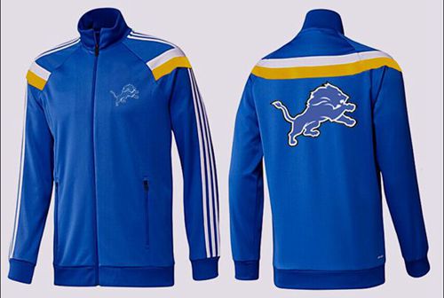 NFL Detroit Lions Team Logo Jacket Blue_3 NFL Detroit Lions Team Logo Jacket Blue_3