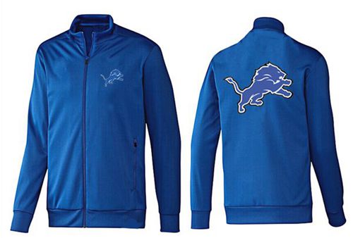 NFL Detroit Lions Team Logo Jacket Blue_1 NFL Detroit Lions Team Logo Jacket Blue_1