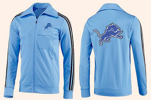 NFL Detroit Lions Team Logo Jacket Light Blue_2 NFL Detroit Lions Team Logo Jacket Light Blue_2