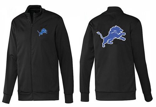 NFL Detroit Lions Team Logo Jacket Black_1 NFL Detroit Lions Team Logo Jacket Black_1