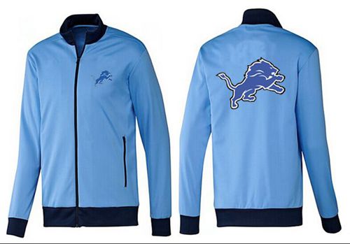 NFL Detroit Lions Team Logo Jacket Light Blue_1 NFL Detroit Lions Team Logo Jacket Light Blue_1