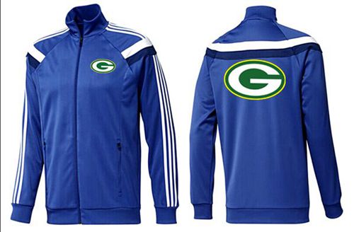 NFL Green Bay Packers Team Logo Jacket Blue_4 NFL Green Bay Packers Team Logo Jacket Blue_4