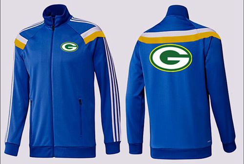 NFL Green Bay Packers Team Logo Jacket Blue_3 NFL Green Bay Packers Team Logo Jacket Blue_3