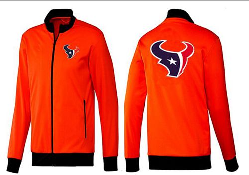 NFL Houston Texans Team Logo Jacket Orange NFL Houston Texans Team Logo Jacket Orange