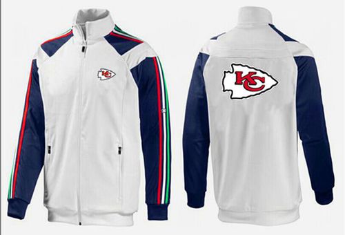 NFL Kansas City Chiefs Team Logo Jacket White_2 NFL Kansas City Chiefs Team Logo Jacket White_2