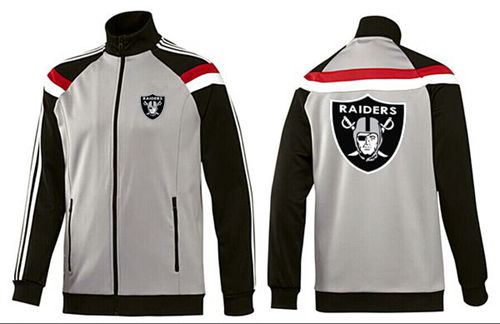 NFL Las Vegas Raiders Team Logo Jacket Grey NFL Las Vegas Raiders Team Logo Jacket Grey