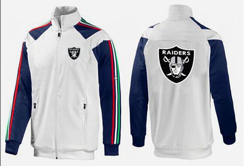 NFL Las Vegas Raiders Team Logo Jacket White_4 NFL Las Vegas Raiders Team Logo Jacket White_4