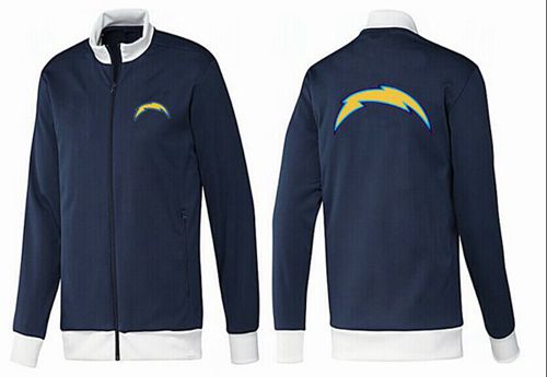 NFL Los Angeles Chargers Team Logo Jacket Dark Blue_1 NFL Los Angeles Chargers Team Logo Jacket Dark Blue_1