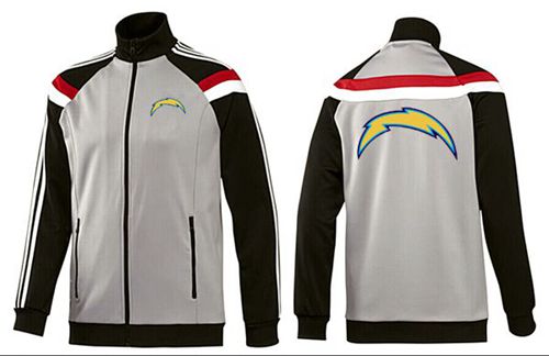 NFL Los Angeles Chargers Team Logo Jacket Grey NFL Los Angeles Chargers Team Logo Jacket Grey