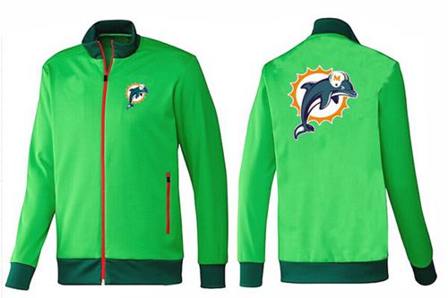 NFL Miami Dolphins Team Logo Jacket Green_1 NFL Miami Dolphins Team Logo Jacket Green_1