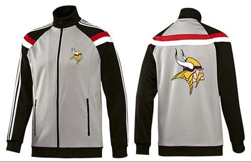 NFL Minnesota Vikings Team Logo Jacket Grey NFL Minnesota Vikings Team Logo Jacket Grey