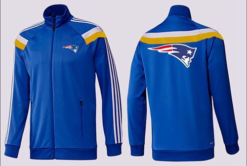 NFL New England Patriots Team Logo Jacket Blue_4 NFL New England Patriots Team Logo Jacket Blue_4