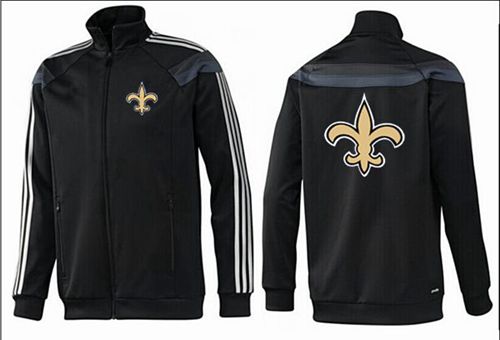 NFL New Orleans Saints Team Logo Jacket Black_3 NFL New Orleans Saints Team Logo Jacket Black_3