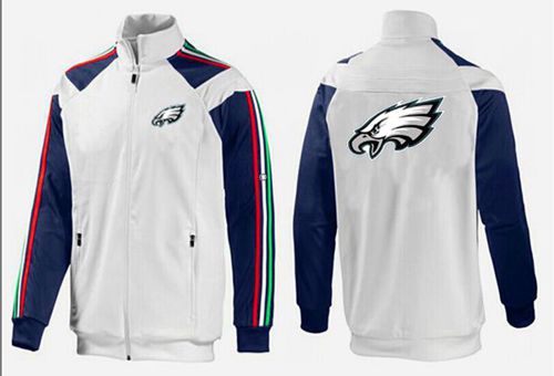 NFL Philadelphia Eagles Team Logo Jacket White_2 NFL Philadelphia Eagles Team Logo Jacket White_2