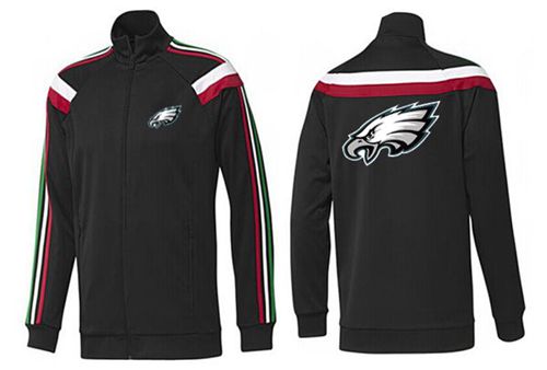 NFL Philadelphia Eagles Team Logo Jacket Black_3 NFL Philadelphia Eagles Team Logo Jacket Black_3