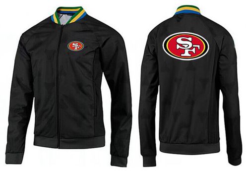 NFL San Francisco 49ers Team Logo Jacket Black_4 NFL San Francisco 49ers Team Logo Jacket Black_4