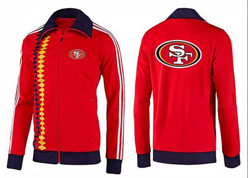 NFL San Francisco 49ers Team Logo Jacket Red_2 NFL San Francisco 49ers Team Logo Jacket Red_2