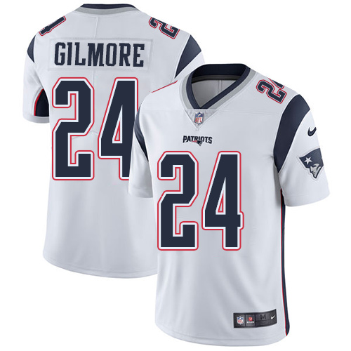 Nike Patriots #24 Stephon Gilmore White Men's Stitched NFL Vapor Untouchable Limited Jersey Nike Patriots #24 Stephon Gilmore White Men's Stitched NFL Vapor Untouchable Limited Jersey