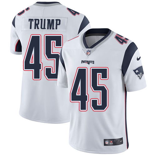 Nike Patriots #45 Donald Trump White Men's Stitched NFL Vapor Untouchable Limited Jersey Nike Patriots #45 Donald Trump White Men's Stitched NFL Vapor Untouchable Limited Jersey