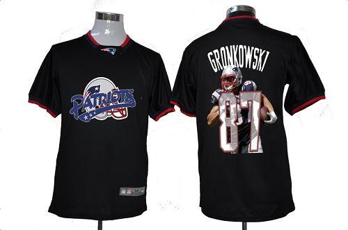 Nike Patriots #87 Rob Gronkowski Black Men's NFL Game All Star Fashion Jersey Nike Patriots #87 Rob Gronkowski Black Men's NFL Game All Star Fashion Jersey